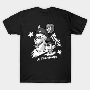 Street Wear Moogli and Chocobo-no-Ko (Moogle and Chocobo Chick) in game glamour from FF14 T-Shirt